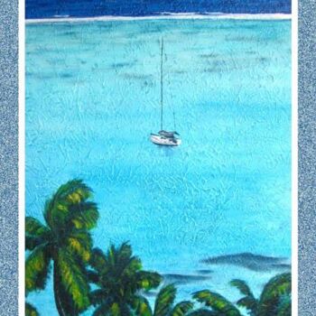 Painting titled "moorea teame" by Gilles Fraysse, Original Artwork, Oil