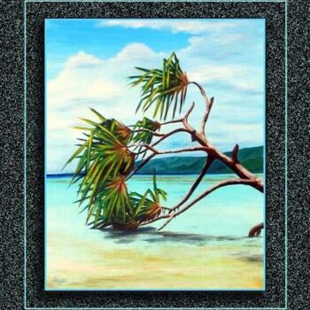 Painting titled "PANDANUS / HINANO" by Gilles Fraysse, Original Artwork