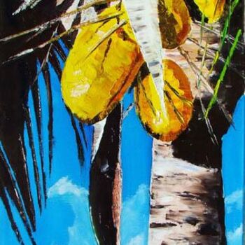 Painting titled "COCO COCOTIER" by Gilles Fraysse, Original Artwork, Oil