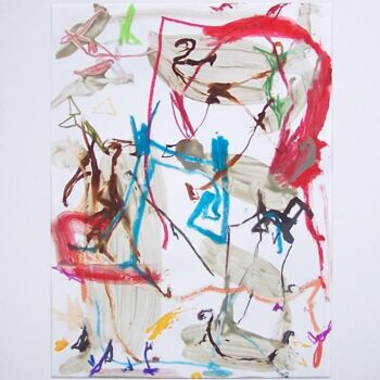 Painting titled "Swing mood" by Gilles Glaçon, Original Artwork, Acrylic