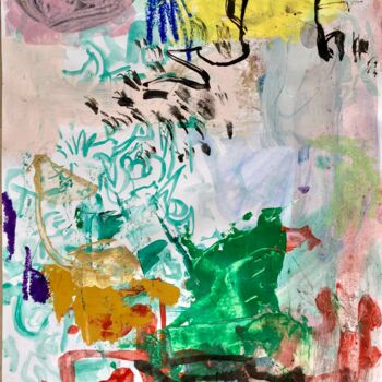 Pintura intitulada "Instinct Abstract 04" por Gilles Glaçon, Obras de arte originais, Acrílico