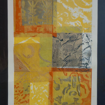 Estampas & grabados titulada "Patch" por Gilles Nickelsen, Obra de arte original, Grabado Montado en Cartulina