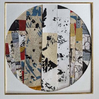 Estampas & grabados titulada "puzzllerond" por Gilles Nickelsen, Obra de arte original, Grabado