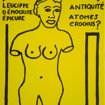 Картина под названием "ATOM ANTIQUITé" - Gilles Piquereau, Подлинное произведение искусства, Масло