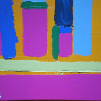 Картина под названием "Abstraction 6" - Gilles Piquereau, Подлинное произведение искусства, Масло