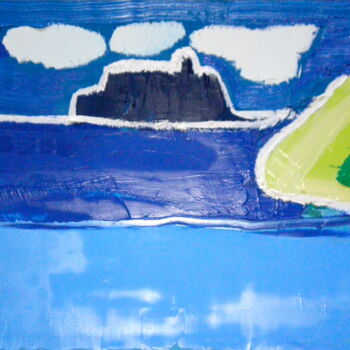 Peinture intitulée "l'archipel" par Gilles Piquereau, Œuvre d'art originale, Huile