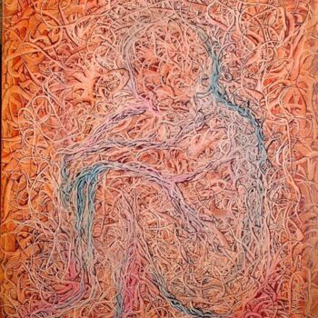 Картина под названием "souffrance" - Gilles Renard, Подлинное произведение искусства