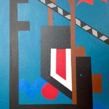 Pintura titulada "Abstrait 3" por Gilles Roy, Obra de arte original, Acrílico