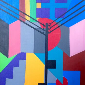 Peinture intitulée "Abstrait 6" par Gilles Roy, Œuvre d'art originale, Acrylique