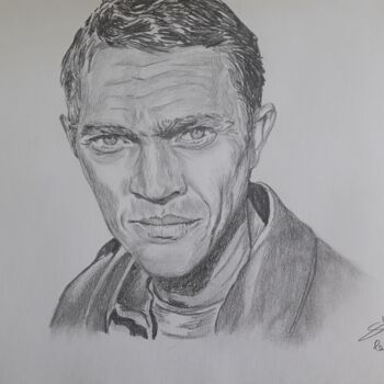 Drawing titled "Portrait de Steve M…" by Gilles Staub (LeCrayonAgile), Original Artwork, Pencil