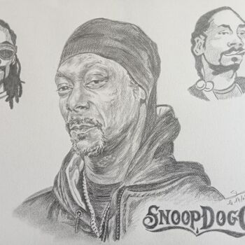 Disegno intitolato "Portrait de SnoopDo…" da Gilles Staub (LeCrayonAgile), Opera d'arte originale, Matita