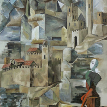 Pittura intitolato "La clairvoyance du…" da Gilles Chambon, Opera d'arte originale, Olio
