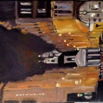 Peinture intitulée "rue-laffitte.jpg" par Gilles Clairin, Œuvre d'art originale, Huile