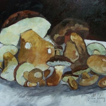 Peinture intitulée "les cepes" par Gilles Clairin, Œuvre d'art originale