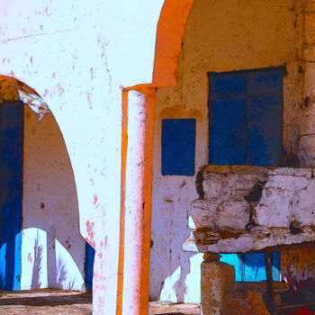 Arte digital titulada "untitled . Maroc ." por Gilles Mével, Obra de arte original, Trabajo Digital 2D Montado en Plexiglás