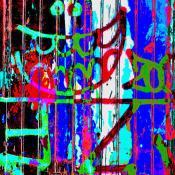 Arte digital titulada "untitled 5 .Série ,…" por Gilles Mével, Obra de arte original, Pintura Digital Montado en Plexiglás