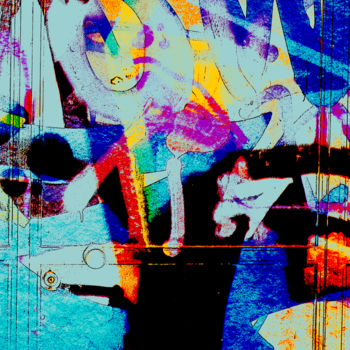 Digitale Kunst mit dem Titel "sans titre 2 .Série…" von Gilles Mével, Original-Kunstwerk, Digitale Malerei Auf Plexiglas mon…