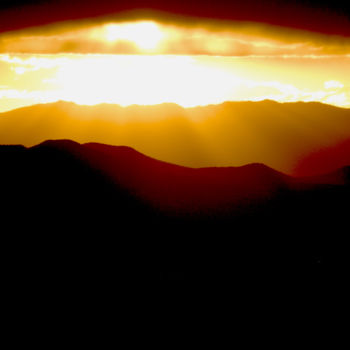摄影 标题为“abstract stormy sun…” 由Gilles Mével, 原创艺术品, 非操纵摄影 安装在铝上