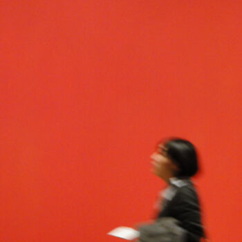 Photography titled "Woman at Red" by Gilliard Bressan, Original Artwork, Digital Photography