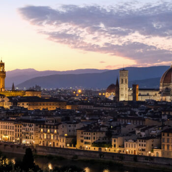 Photographie intitulée "Florence skyline" par Gilliard Bressan, Œuvre d'art originale, Photographie numérique