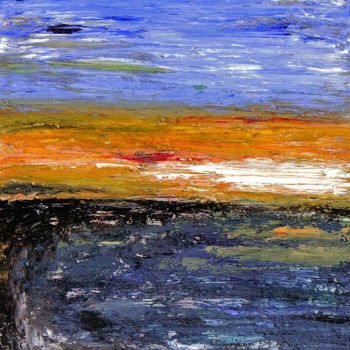 Painting titled "YOLK HORIZON" by Gill Mcculloch, Original Artwork