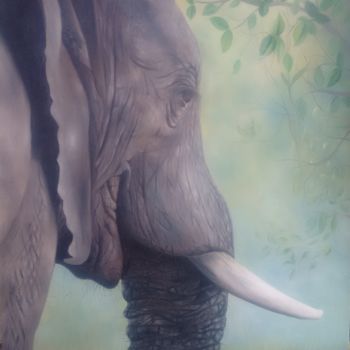 제목이 "Elefante, óleo sobr…"인 미술작품 Gilmar Paiva로, 원작