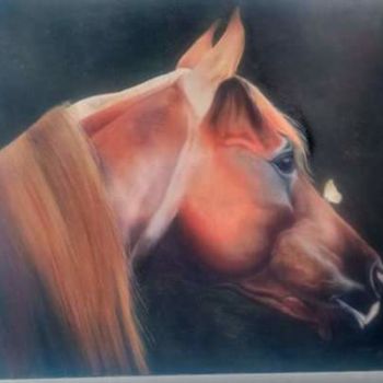 Painting titled "Cavalo" by Gilmar Paiva, Original Artwork