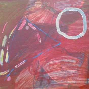 Schilderij getiteld "Rouge" door Gimalac, Origineel Kunstwerk, Olie