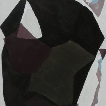 Peinture intitulée "Collage 8.2011" par Gimalac, Œuvre d'art originale, Huile