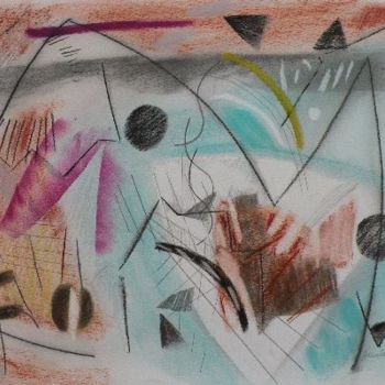 Peinture intitulée "Graphisme 2011-3 P" par Gimalac, Œuvre d'art originale, Huile