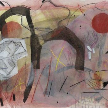 Malerei mit dem Titel "Graphisme 2011-6" von Gimalac, Original-Kunstwerk, Öl