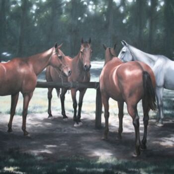 Painting titled "polo mares" by Gimena Ferrari, Original Artwork