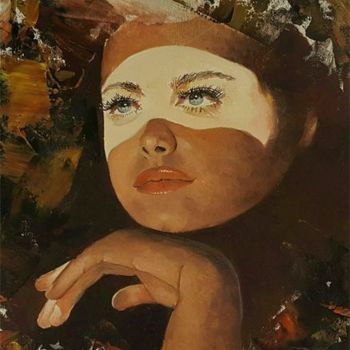 Painting titled "figura" by Gimeno, Original Artwork, Oil