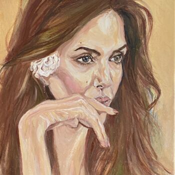 Painting titled "Jolie Ambition" by Gina Son, Original Artwork, Oil