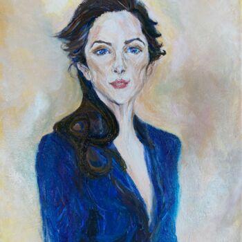 Painting titled "French Femininity" by Gina Son, Original Artwork, Oil