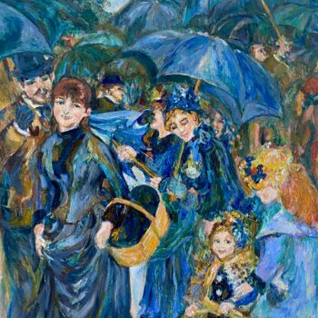 Painting titled "Homage to Renoir's…" by Gina Son, Original Artwork, Oil
