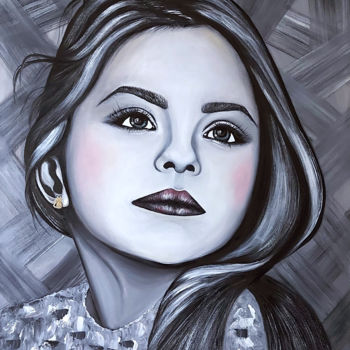 Peinture intitulée "Lizzy girl" par Alena Goncharova (Gindylla), Œuvre d'art originale, Huile
