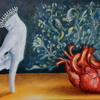 「Heart」というタイトルの絵画 Alena Goncharova (Gindylla)によって, オリジナルのアートワーク, オイル