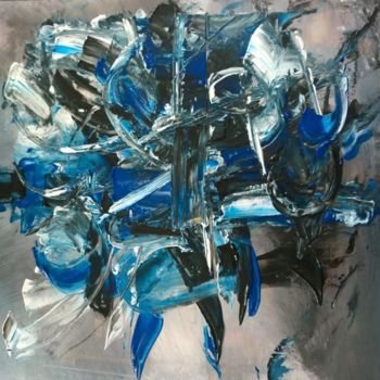 Malarstwo zatytułowany „The Blue” autorstwa Vag, Oryginalna praca, Akryl