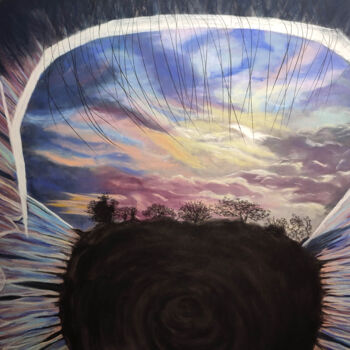 Ζωγραφική με τίτλο "Peaceful Soul" από Ginka, Αυθεντικά έργα τέχνης, Παστέλ