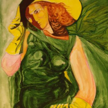 Malerei mit dem Titel "Floricta" von Gino Gavazzi, Original-Kunstwerk, Öl