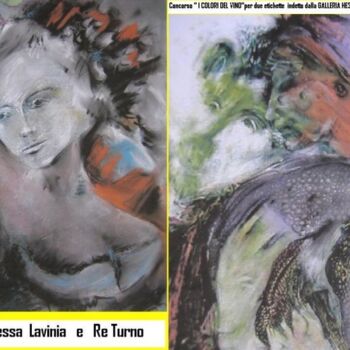 Painting titled "Principessa_Lavinia…" by Gino Loperfido, Original Artwork