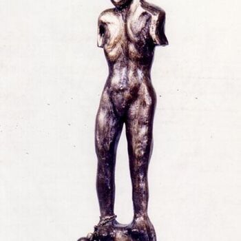 Skulptur mit dem Titel "Cotidie" von Gioba, Original-Kunstwerk, Giesserei