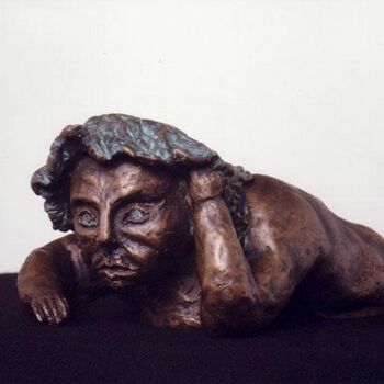 Sculpture titled "Mortificazione" by Gioba, Original Artwork, Casting