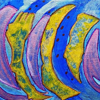 Painting titled "Full moon (Pleine L…" by Gioia Albano, Original Artwork, Acrylic