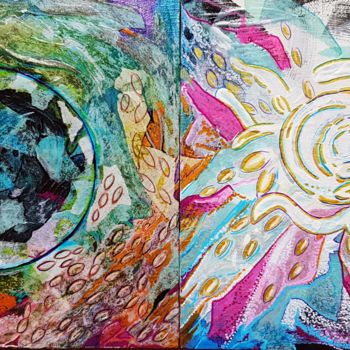 Peinture intitulée "Polarities" par Gioia Albano, Œuvre d'art originale, Acrylique