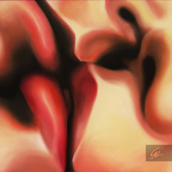 Pittura intitolato "bacio" da Liberatoscioli, Opera d'arte originale, Olio