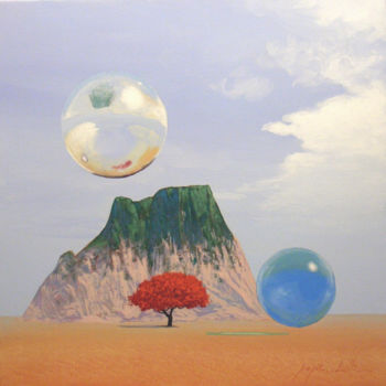 Malerei mit dem Titel "Genesi 2" von Gio Mondelli, Original-Kunstwerk, Acryl