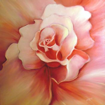 Painting titled "macro fiore rosa" by Giordana Bussoli, Original Artwork
