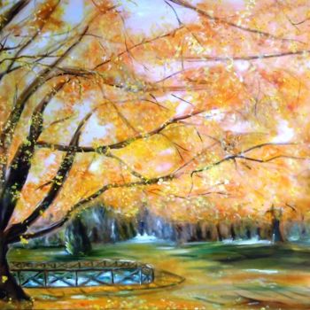 Pintura intitulada "come-d-autunno-120-…" por Giordana Bussoli, Obras de arte originais